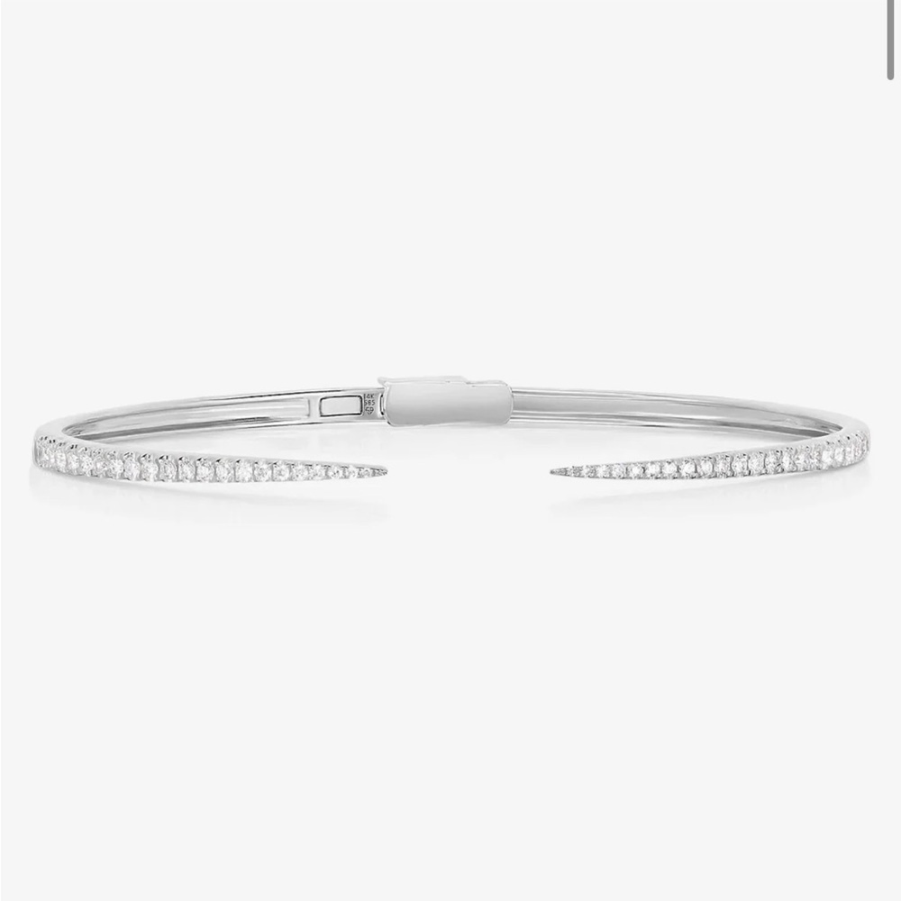 Diamond claw cuff bracelet